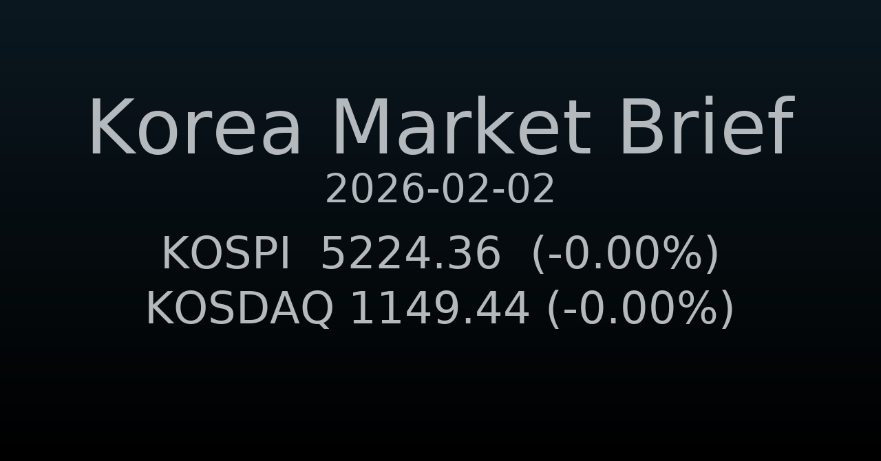 국내 증시 요약 (2026-02-02)