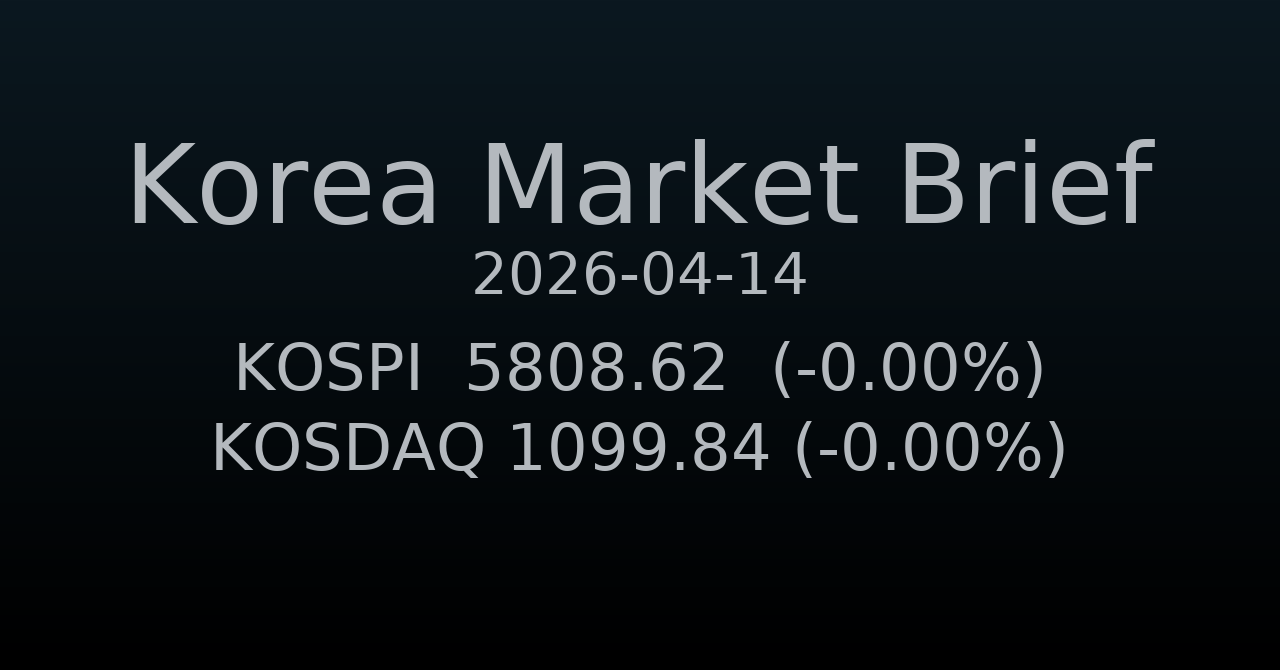 국내 증시 요약 (2026-04-14)